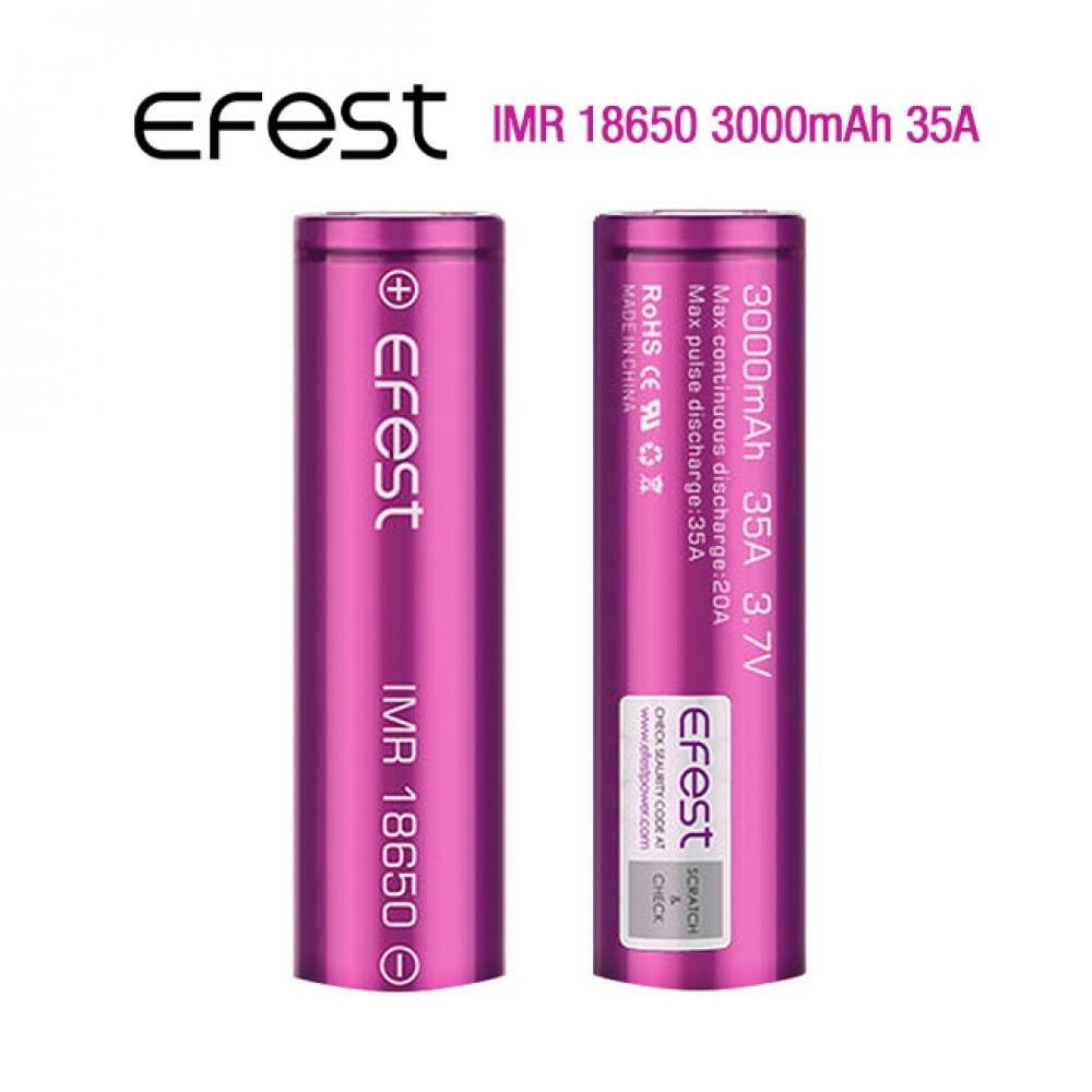 Efest - INR 18650 3000mAh 35A Battery (2pcs/pk) - ECigOz